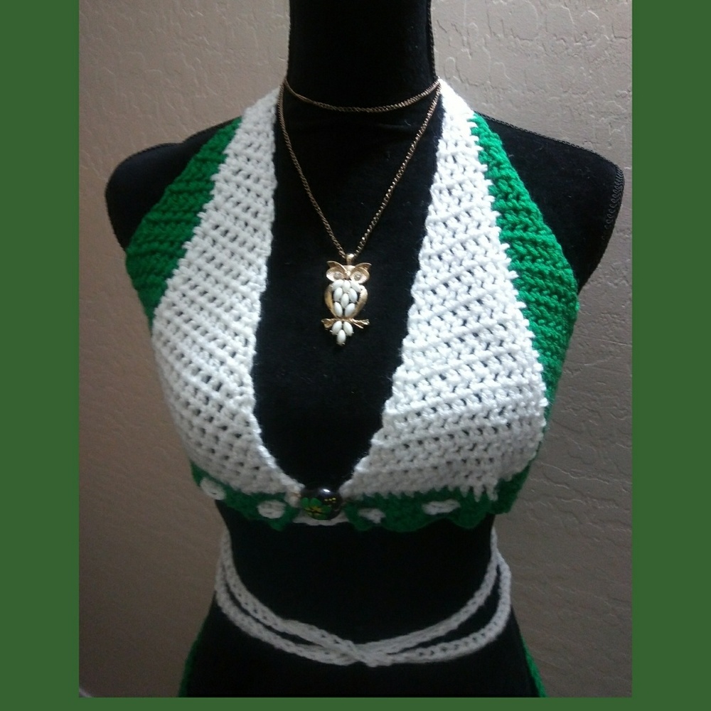 2 piece bikini skirt cover